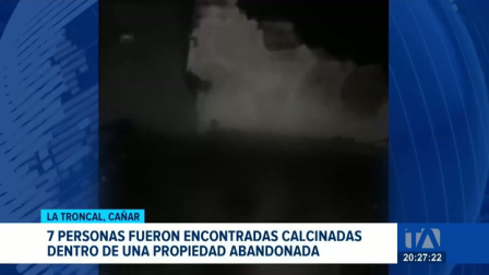Los cuerpos fueron encontrados en una propiedad abandonada del sector Dos Bocas, en La Troncal, perteneciente al fallecido cabecilla de Los Águilas. Un reportaje de Catalina García