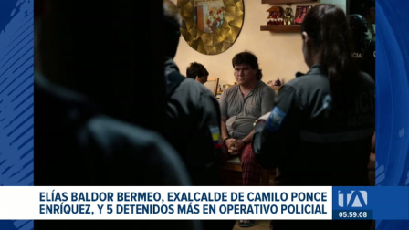 Un juez dictó la medida cautelar contra el exalcalde de Camilo Ponce Enríquez y otras cinco personas por presunto lavado de activos. Un reportaje de Carlos Sacoto