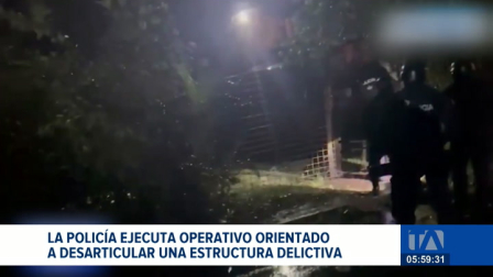 Un operativo en la capital permitió la aprehensión varias personas. Esta acción estuvo orientada a desarticular una estructura delictiva. Un reportaje de Brigette Mancheno