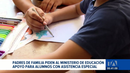 Familiares de estudiantes con discapacidades solicitan al Ministerio de Educación la contratación de docentes de apoyo. Un reportaje de Brigette Mancheno