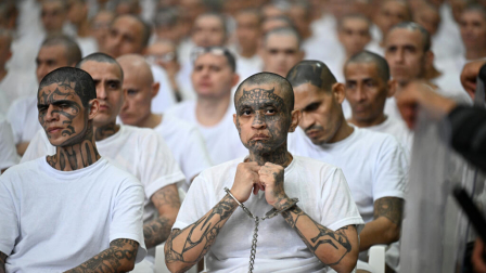 Un grupo de miembros de una pandilla en El Salvador recibió más de 1 000 años de cárcel.