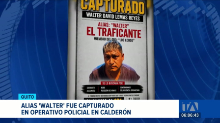 Operaciones de inteligencia militar permitieron ubicar a alias 'Walter', formaría parte de la estructura de Los Lobos. Un reportaje de Brigette Mancheno