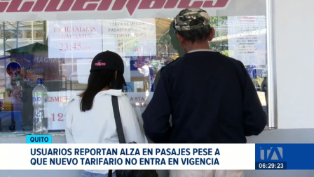 Pese a que el incremento del 25 % aprobado por la ANT para los pasajes inter e intraprovinciales aún no entra en vigencia, usuarios denuncian cobros elevados. Un reportaje de Ismenia Solórzano