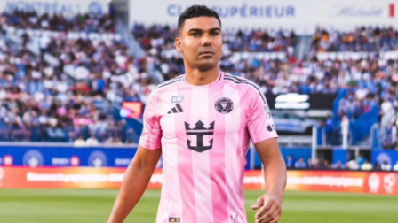 Casemiro con la camiseta del Inter Miami