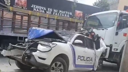 Choque múltiple en la vía Pallatanga deja 5 heridos