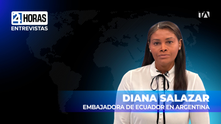 "Se deben hacer los concursos para designar a jueces definitivos", comentó Diana Salazar, embajadora de Ecuador en Argentina, sobre la emergencia en la Función Judicial.