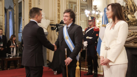 Daniel Noboa se reunió con Javier Milei en Argentina el 10 de diciembre de 2025.