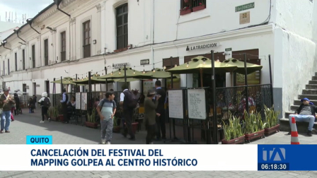 El sector comercial, turístico y gastronómico de Quito manifestó su desacuerdo ante la suspensión del espectáculo lumínico previsto para el feriado. Un reportaje de Brigette Mancheno