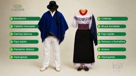 Estelina Quinatoa, antropóloga e historiadora ecuatoriana, revela el significado, la historia y el valor cultural de la tradicional vestimenta otavaleña.