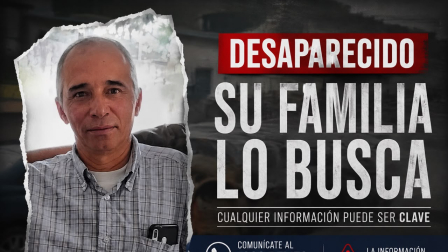 John Fernádez está desaparecido desde el pasado 15 de abril de 2026.
