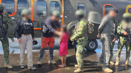 El Bloque de Seguridad rescató a una niña de 10 años entregada para matrimonio en la Amazonía ecuatoriana.