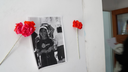 Foto de la víctima, María Lucila Pagani, en la Universidad de Córdoba (UNC).