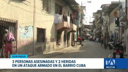 La violencia golpeó a la Zona 8. Un ataque armado en el barrio Cuba dejó tres personas fallecidas y dos heridas. Un reportaje de Jazmín Solís