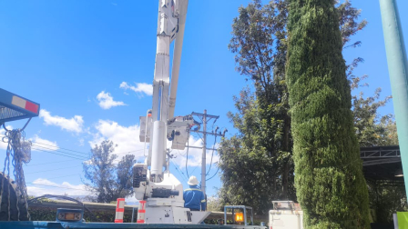 La causa de los cortes de luz fue originada debido a los fuertes vientos de verano.