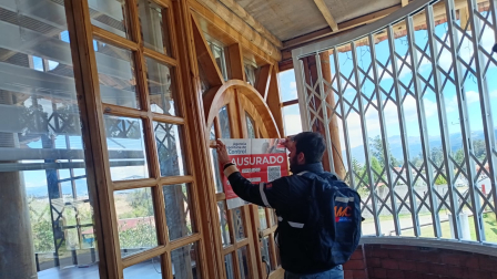 Clausuran venta ilegal de lotes en el Valle de los Chillos, en Quito.