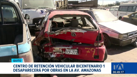 El Centro de Retención Vehicular Bicentenario será desocupado para dar paso al proyecto de ampliación de la avenida Amazonas. Un reportaje de Juan Miguel Rodríguez