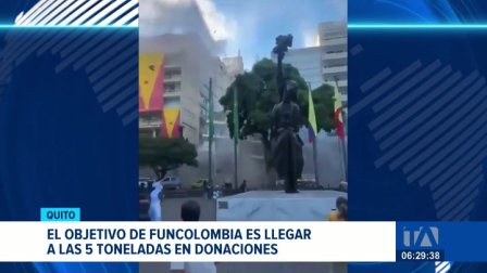 La Fundación Social e Integral de Colombianos en Ecuador activó una campaña de acopio de ayuda humanitaria para los afectados del terremoto. Un reportaje de Nathalie Jiménez