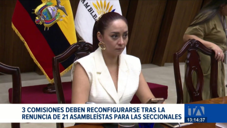 La presidenta del Legislativo, Mishel Mancheno, detalló los cambios que se ejecutarán desde esta semana por las salidas para las seccionales. Un reportaje de Karen Haro