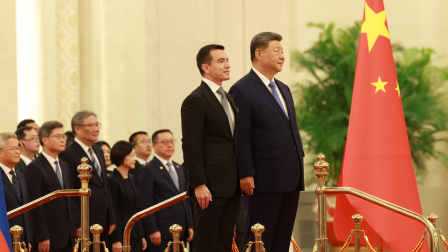 Daniel Noboa se reunió con el presidente chino Xi Jinping.