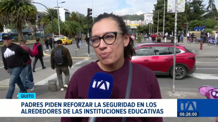 La Policía prepara el resguardo de las instituciones educativas para el nuevo año lectivo en Quito. Un reportaje de Nathalie Jiménez