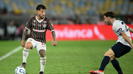 Foto del partido entre Fluminense vs Independiende de Rivadavia en el partido de ida por los octavos de final de la Copa Libertadores 2026.