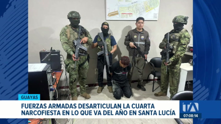 Fuerzas Armadas intervinieron una narcofiesta en Guayas. Este tipo de eventos apoya al despliegue de poder por parte de grupos delictivos. Un reportaje de Catalina García