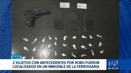 La Policía Nacional ejecutó operativos en el sur de la Quito. Entre los aprehendidos, tres registran antecedentes penales por el delito de robo. Un reportaje de Juan Miguel Rodríguez