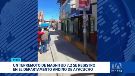 El fuerte sismo registrado en territorio peruano no causó pérdidas humanas, según los informes preliminares de los organismos de socorro. Un reportaje de Bernarda Cevallos