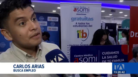 Las instalaciones del Instituto Tecnológico Bolivariano, en el norte de la urbe porteña, acogieron a ciudadanos en busca de vacantes laborales. Un reportaje de Paula Kuhn