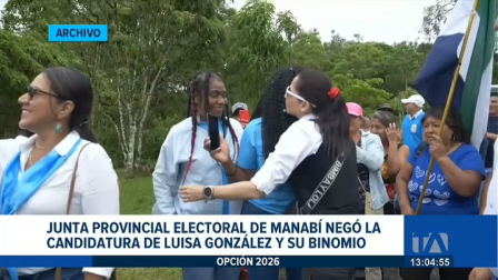 La Junta Electoral de Manabí resolvió no dar paso a la inscripción de la postulante al señalar que no acredita los dos años de militancia requeridos en Pachakutik. Un reportaje de Ever Moreira