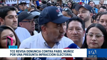 Una acción presentada ante el TCE involucra a Pabel Muñoz. La causa se mantiene en fase inicial para determinar si existen responsabilidades. Un reportaje de Gustavo Jaramillo
