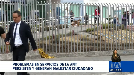 Ciudadanos expresan su malestar por los problemas de acceso en la plataforma web de la ANT y exigen soluciones oportunas. Un reportaje de Nathalie Jiménez
