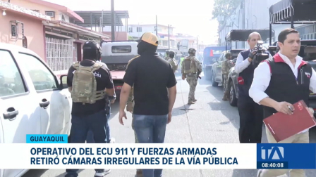 El ECU 911 en coordinación con las Fuerzas Armadas desmontó dispositivos en el espacio público que no contaban con autorización oficial. Un reportaje de Paula Kuhn