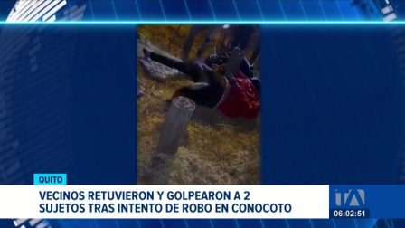 Vecinos del sector capturaron y agredieron a los implicados antes de la llegada de la Policía, que intervino para controlar el tumulto y trasladar a los retenidos. Un reportaje de Gustavo Jaramillo