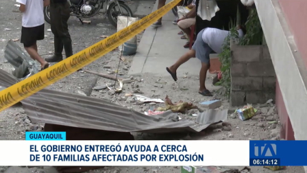 Equipos gubernamentales desplegaron ayuda social a cerca de diez hogares del noroeste de la ciudad que registraron pérdidas por la explosión de gas. Un reportaje de Ricardo Cruzatty