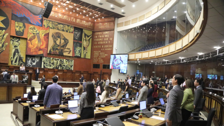 El Pleno de la Asamblea Nacional debatió en primer debate la Ley Antimafias este jueves 27 de agosto.