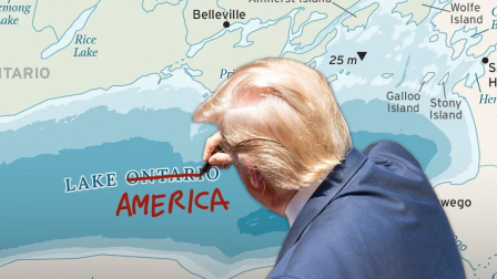 Donald Trump renombra el lago de Ontario como lago de América