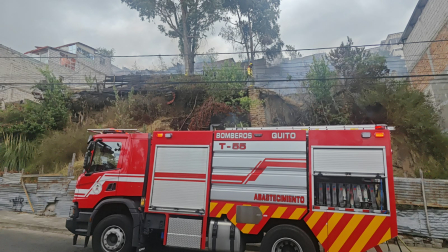 Incendio en el sector de la Magdalena alta.