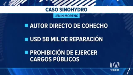 El expresidente recibió una pena de cinco años dentro del proceso; el fallo dictado corresponde a una primera instancia susceptible de apelación. Un reportaje de Fausto Yépez