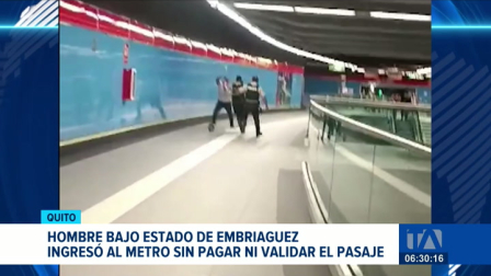 La AMC inició un proceso sancionatorio contra el usuario tras detectar la falta en el Metro de Quito.  Conozca qué conductas están prohibidas y son sancionadas. Un reportaje de Mayli Rosas