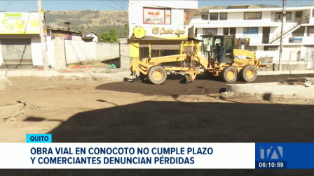 La reasfaltación, soterramiento y arborización en Conocoto no cumplió la fecha de entrega, manteniendo la afectación a los negocios del sector. Un reportaje de Mishell Villacís