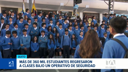Padres de familia destacan el reforzamiento de la seguridad y el Minedec asegura la provisión de textos, raciones alimenticias y enfoques pedagógicos. Un reportaje de Mishell Villacís