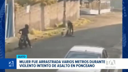La víctima se opuso a entregar sus pertenencias y fue arrastrada varios metros por dos personas en moto, los vecinos piden mayor patrullaje en el sector. Un reportaje de Mateo Paredes