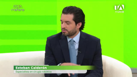 Esteban Calderón, cirujano ecuatoriano especializado en trasplante abdominal y cirugía hepatobiliopancreática, habla sobre el aporte de la robótica en procedimientos menos invasivos.