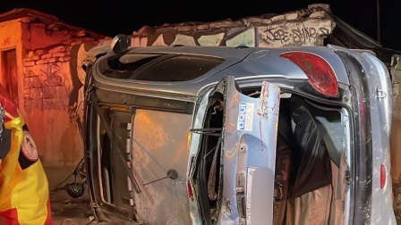 Un siniestro de tránsito se registró la madrugada de este domingo 6 de septiembre en San Carlos, norte de Quito.