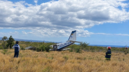Una avioneta se estrelló en el aeropuerto de Baltra, en Galápagos.