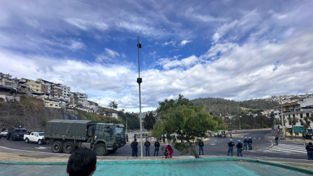 La diligencia se iba a desarrollar en medio de un fuerte contingente policial, en el sector de Cumandá.
