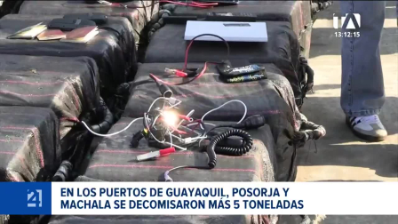El cargamento de alcaloide fue detectado en Machala camuflado dentro de un contenedor de banano cuyo destino final era Suecia. Un reportaje de Ericka Vera