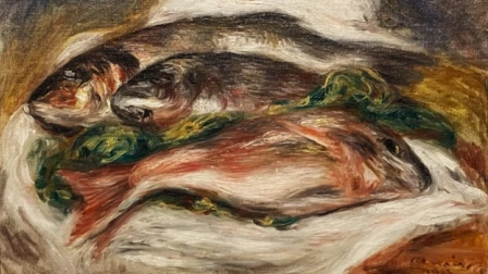 Solo el óleo "Los pescados", de Pierre-Auguste Renoir, está valorado en casi US$7 millones.