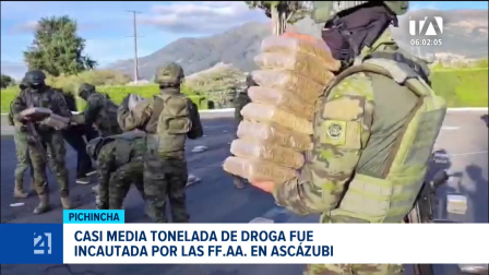 Labores de inteligencia militar en la parroquia Ascázubi permitió el decomisó de cargamento valorado en más de USD 1.5 millones en el mercado local. Un reportaje de Juan Miguel Rodríguez